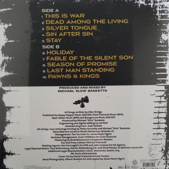 Alter Bridge – Pawns & Kings (2022) Vinyl LP - Picture 2 of 2
